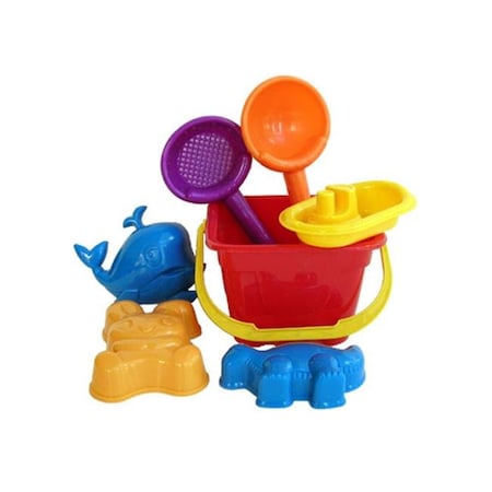 Sunshine Trading Sunshine Trading SB-44 Castle Bucket Sand Toy - 7 Piece Set SB-44